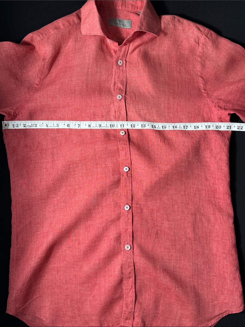 Canali Men's Linen Casual Button-Down Shirt ~ M - Picture 5 of 12